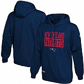 Men's New England Patriots New Era Navy School of Hard Knocks Pullover Hoodie,baseball caps,new era cap wholesale,wholesale hats